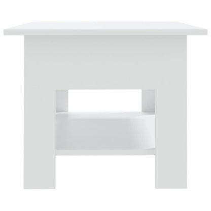 Salontafel 102X55X42 Cm Bewerkt Hout Wit