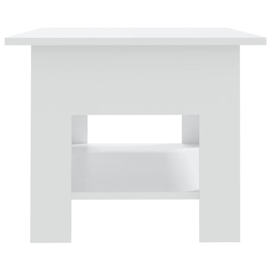 Salontafel 102X55X42 Cm Bewerkt Hout Wit