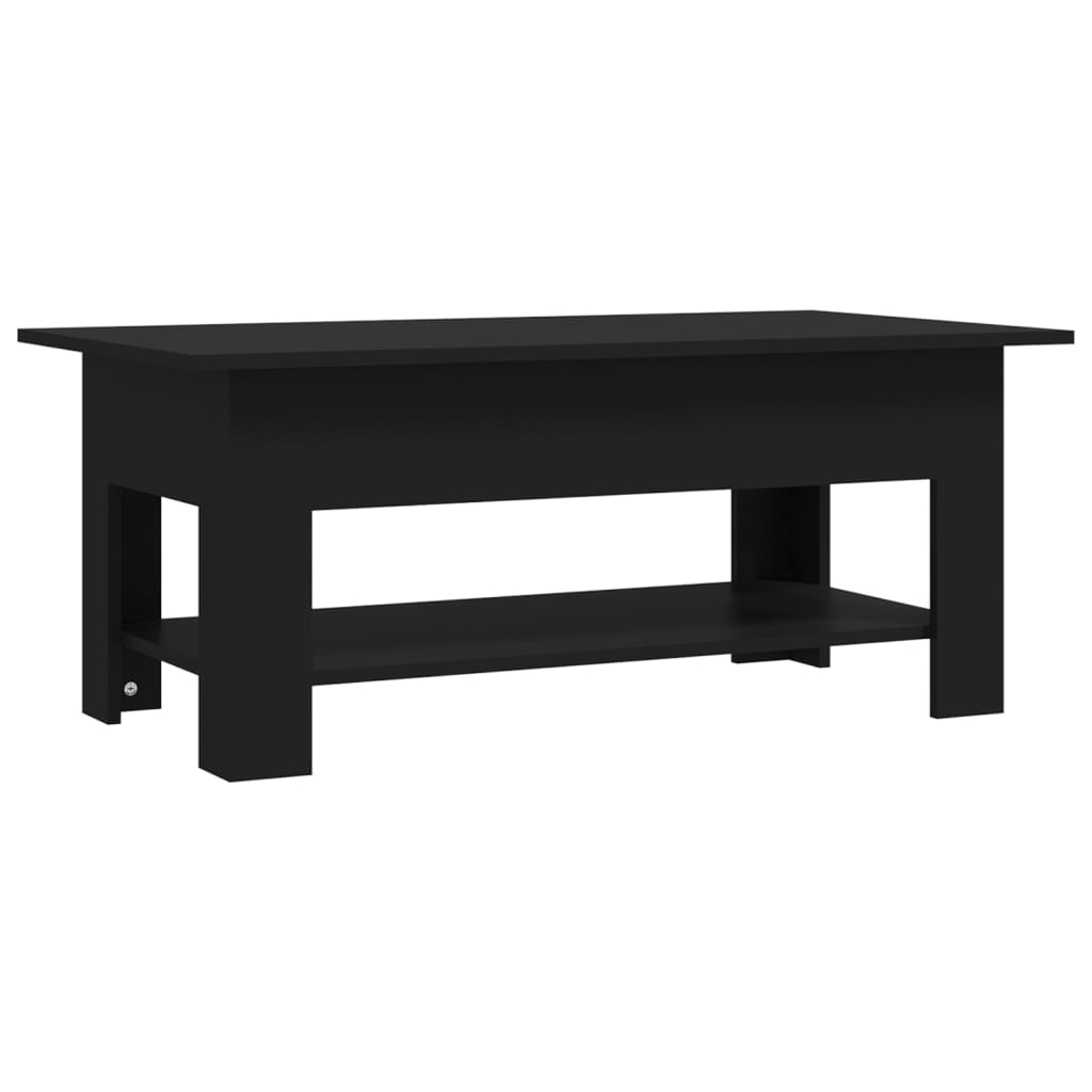 Salontafel 02X55X42 Cm Spaanplaat Zwart