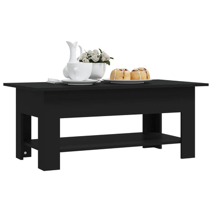 Salontafel 02X55X42 Cm Spaanplaat Zwart