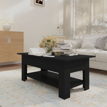 Salontafel 02X55X42 Cm Spaanplaat Zwart