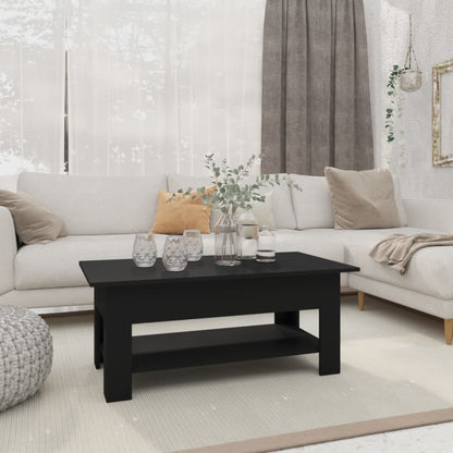 Salontafel 02X55X42 Cm Spaanplaat Zwart