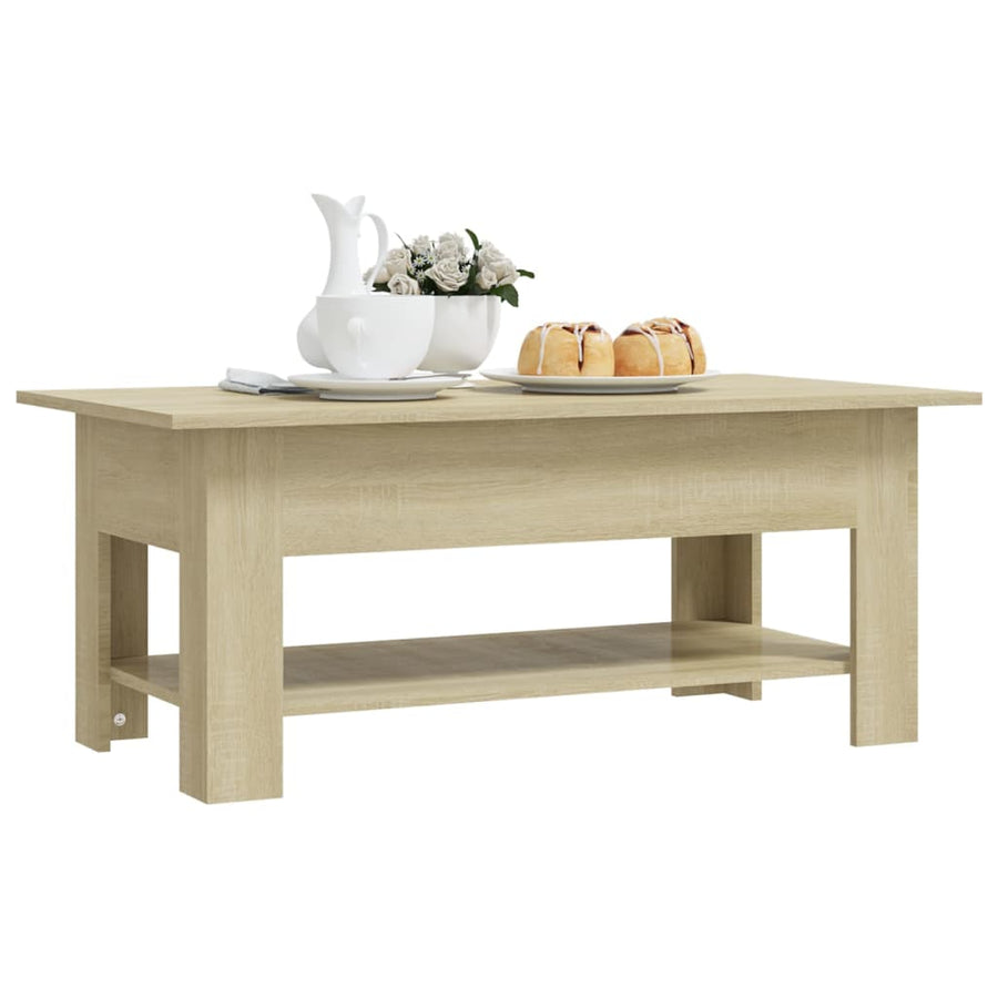 Salontafel 02X55X42 Cm Spaanplaat Kleurig Sonoma eiken