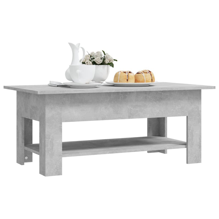Salontafel 02X55X42 Cm Spaanplaat Betongrijs
