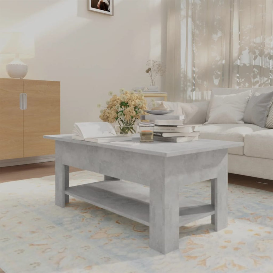 Salontafel 02X55X42 Cm Spaanplaat Betongrijs