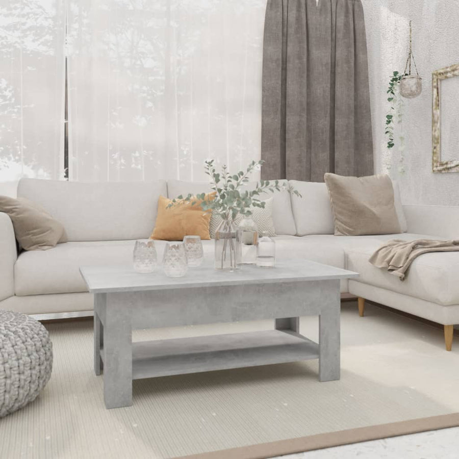 Salontafel 02X55X42 Cm Spaanplaat Betongrijs