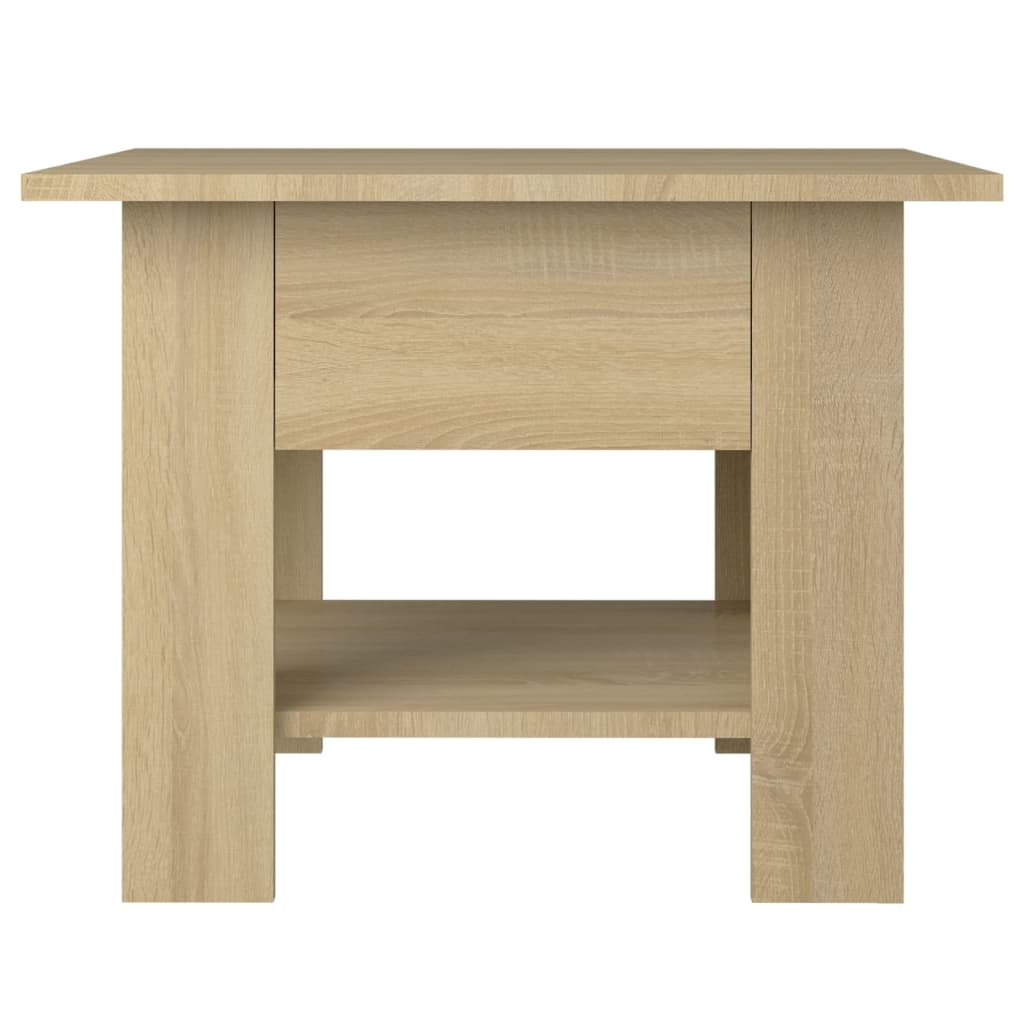 Salontafel Bewerkt Hout Kleurig 55 x 55 x 42 cm