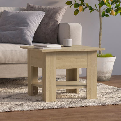 Salontafel Bewerkt Hout Kleurig 55 x 55 x 42 cm