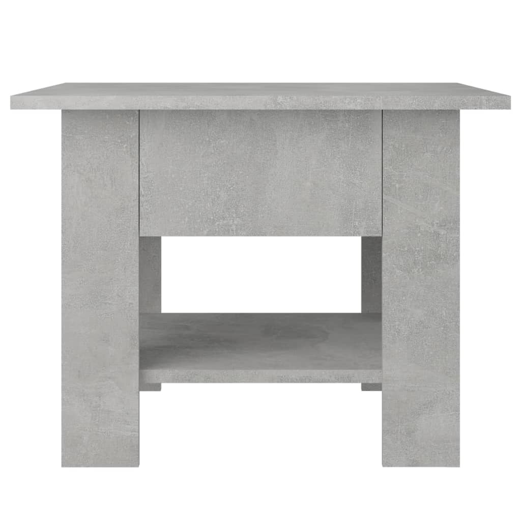 Salontafel 55x55x42 cm bewerkt hout betongrijs