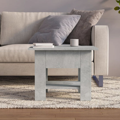 Salontafel 55x55x42 cm bewerkt hout betongrijs