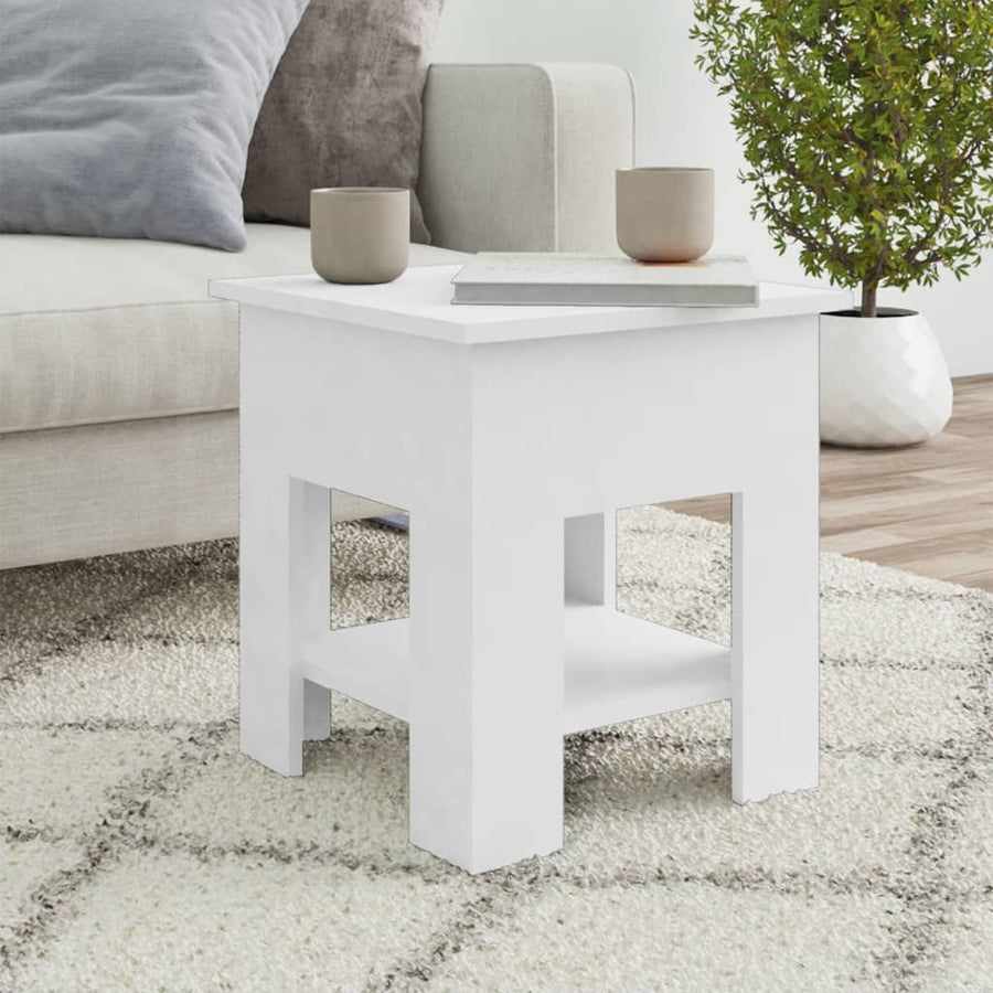 Salontafel 40X40X42 Cm Bewerkt Hout Zwart