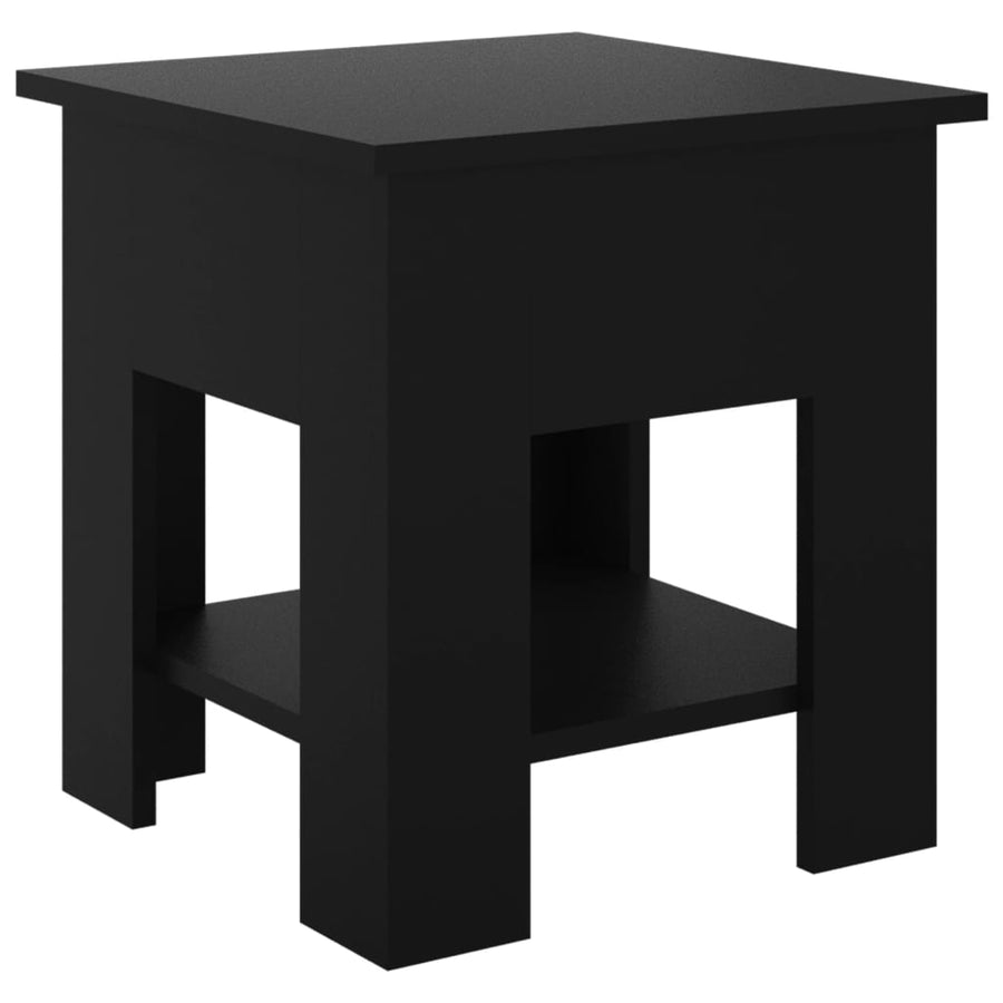 Salontafel 40X40X42 Cm Bewerkt Hout Zwart
