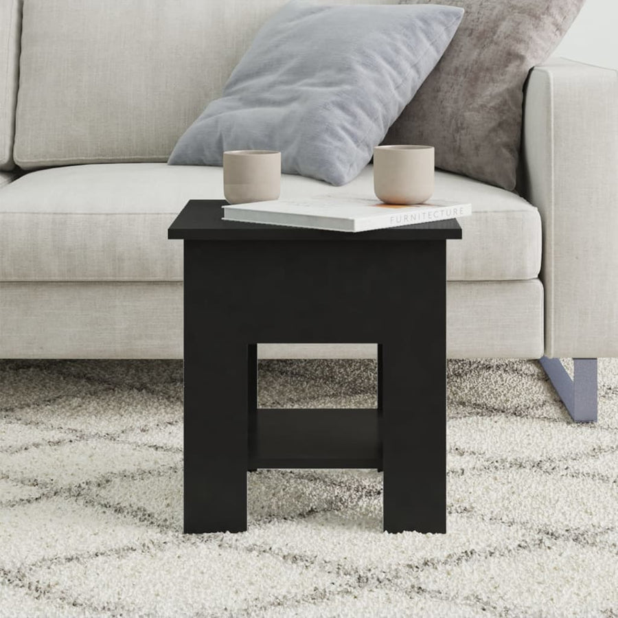 Salontafel 40X40X42 Cm Bewerkt Hout Zwart