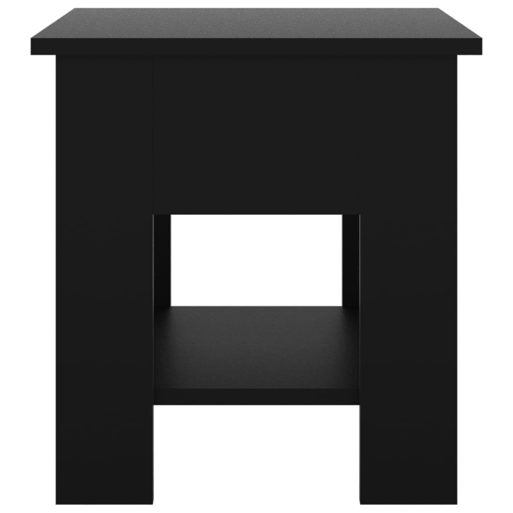 Salontafel 40X40X42 Cm Bewerkt Hout Zwart