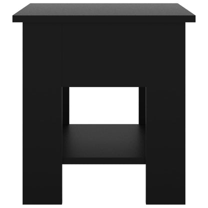 Salontafel 40X40X42 Cm Bewerkt Hout Zwart