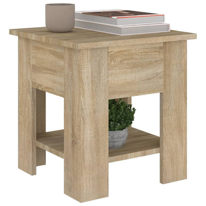 Salontafel 40X40X42 Cm Bewerkt Hout Kleurig Sonoma eiken