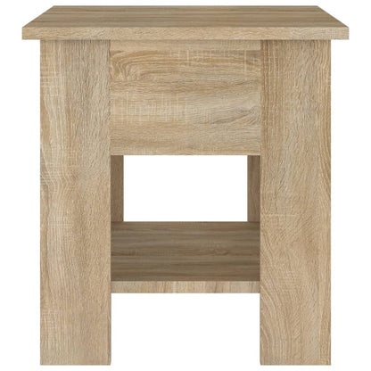 Salontafel 40X40X42 Cm Bewerkt Hout Kleurig Sonoma eiken