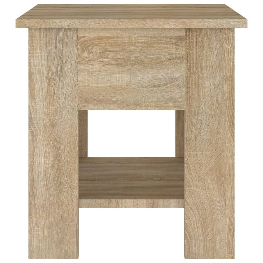 Salontafel 40X40X42 Cm Bewerkt Hout Kleurig Sonoma eiken