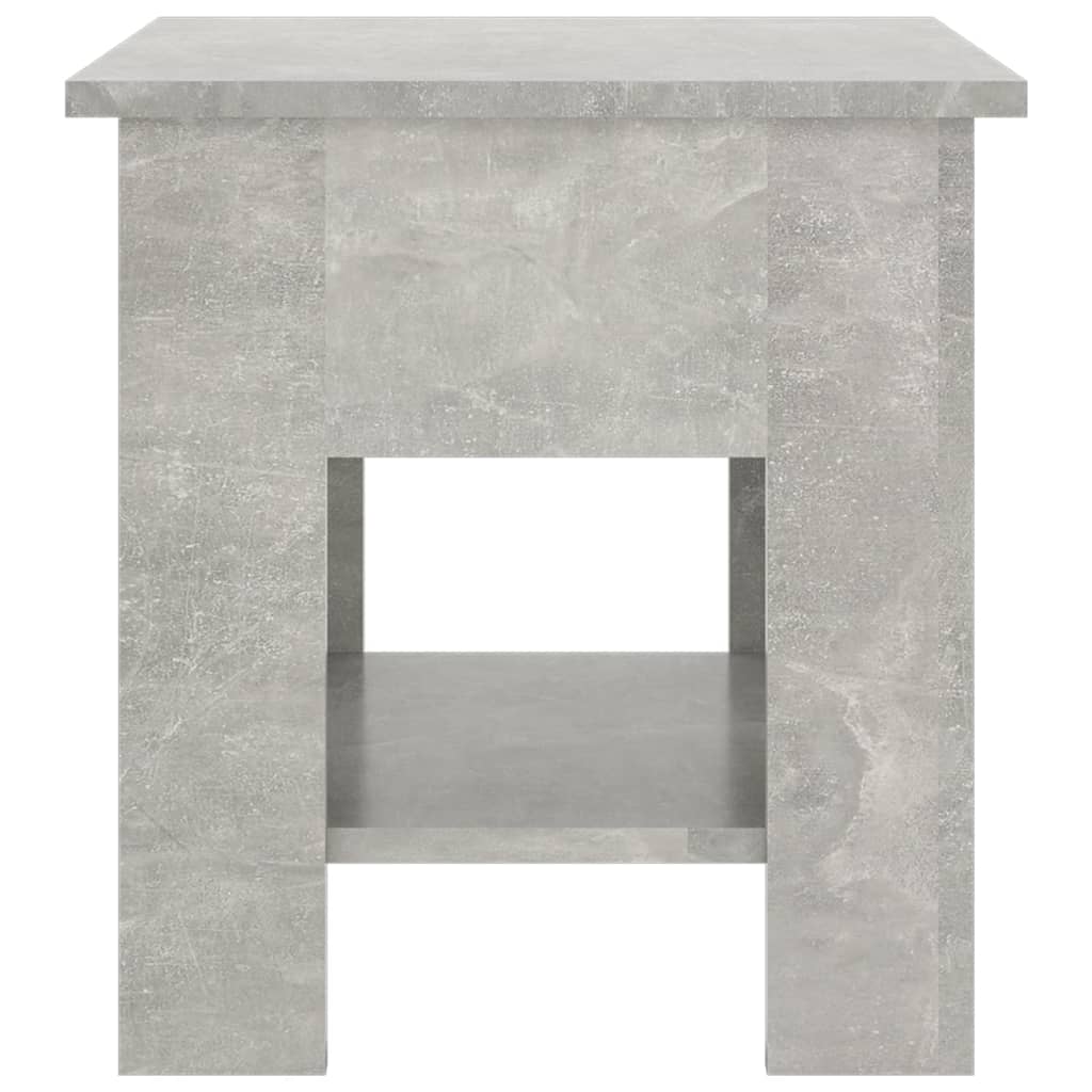 Salontafel 40X40X42 Cm Bewerkt Hout Betongrijs