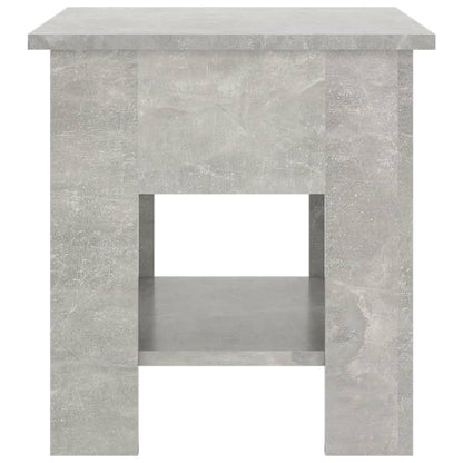 Salontafel 40X40X42 Cm Bewerkt Hout Betongrijs