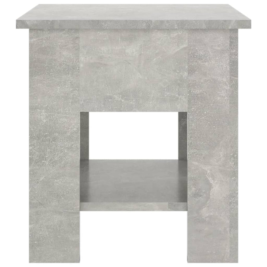 Salontafel 40X40X42 Cm Bewerkt Hout Betongrijs