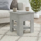 Coffee table 40x40x42 cm engineered wood concrete grey