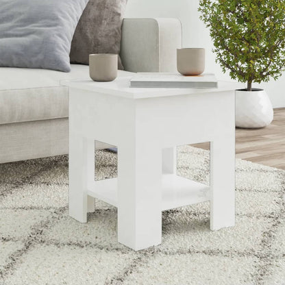 Salontafel 40X40X42 Cm Bewerkt Hout Zwart