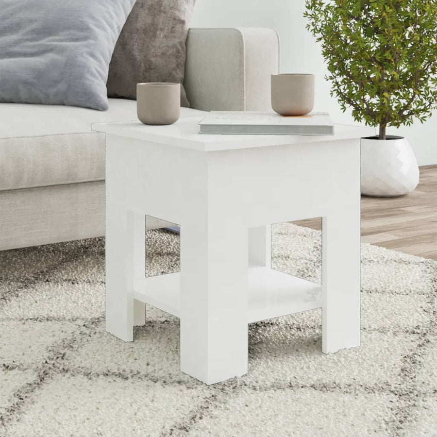 Salontafel 40X40X42 Cm Bewerkt Hout Zwart