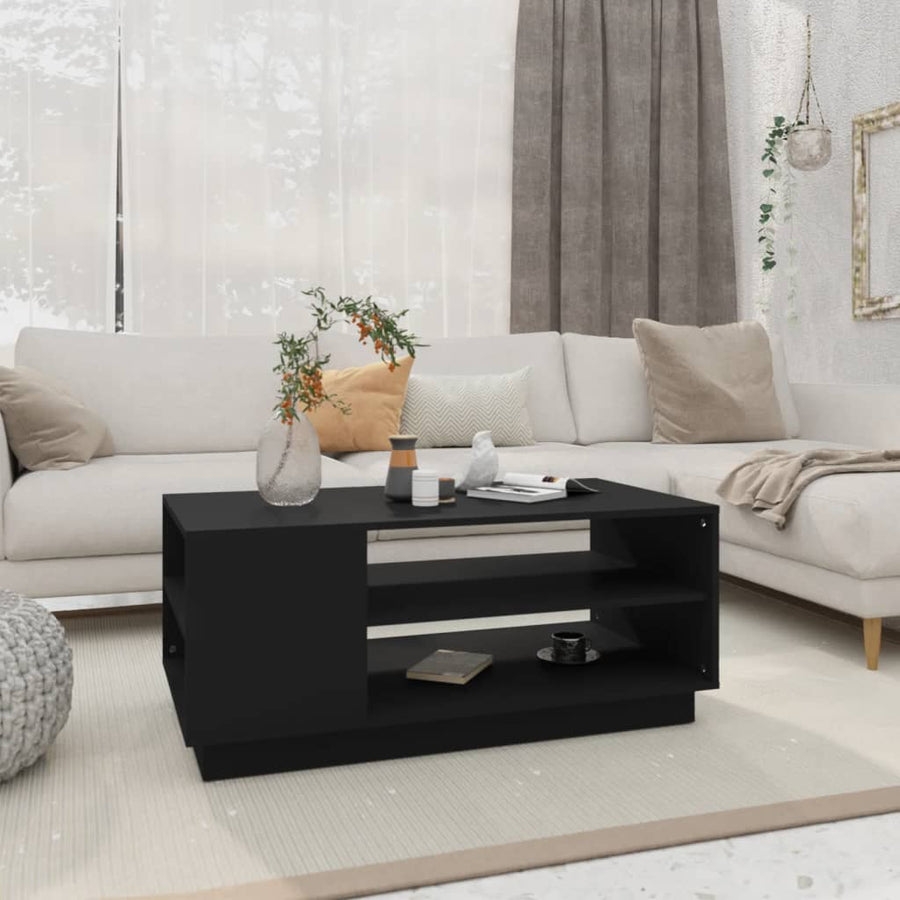 Salontafel 02X55X43 Cm Spaanplaat Zwart