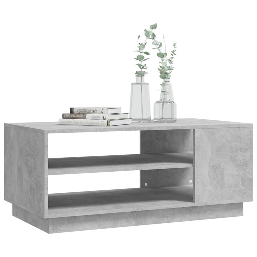 Salontafel 102X55X43 Cm Spaanplaat Betongrijs