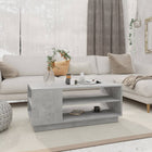 Salontafel 102x55x43 cm spaanplaat betongrijs