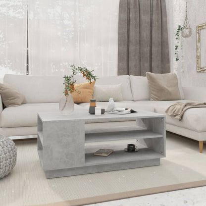 Salontafel 102X55X43 Cm Spaanplaat Betongrijs