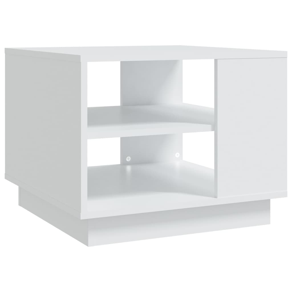 Salontafel 55x55x43 cm spaanplaat wit Wit
