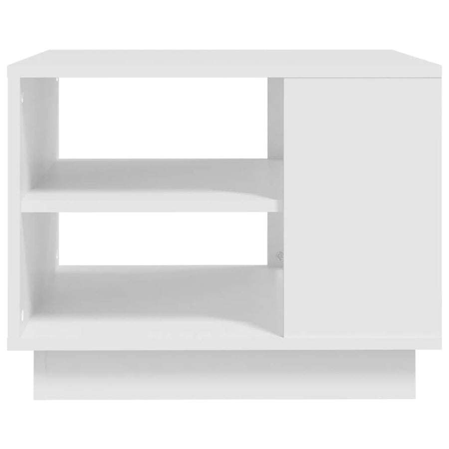 Salontafel 55x55x43 cm spaanplaat wit Wit
