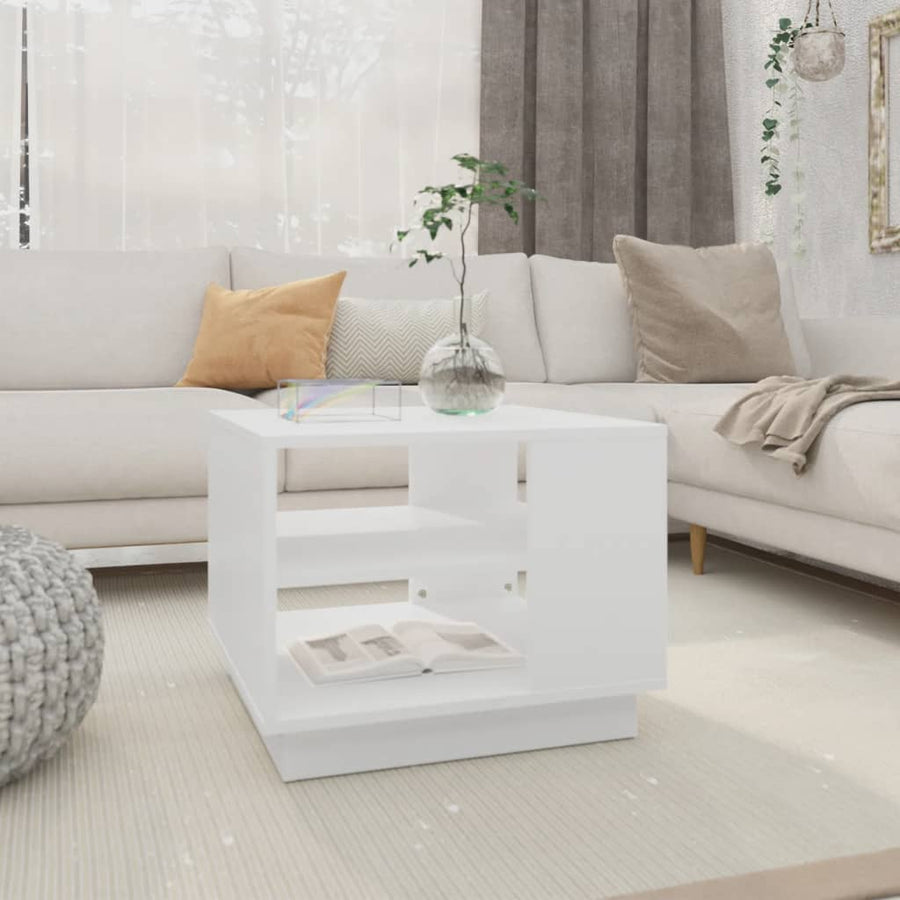 Salontafel 55X55X43 Cm Spaanplaat Zwart