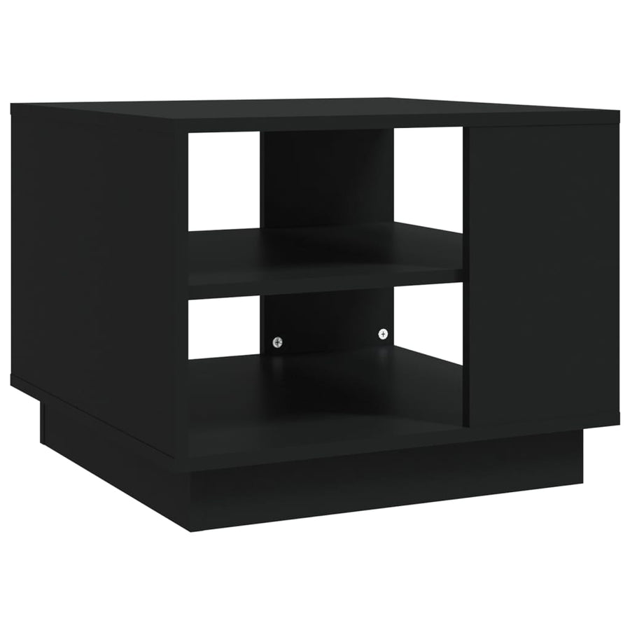 Salontafel 55X55X43 Cm Spaanplaat Zwart
