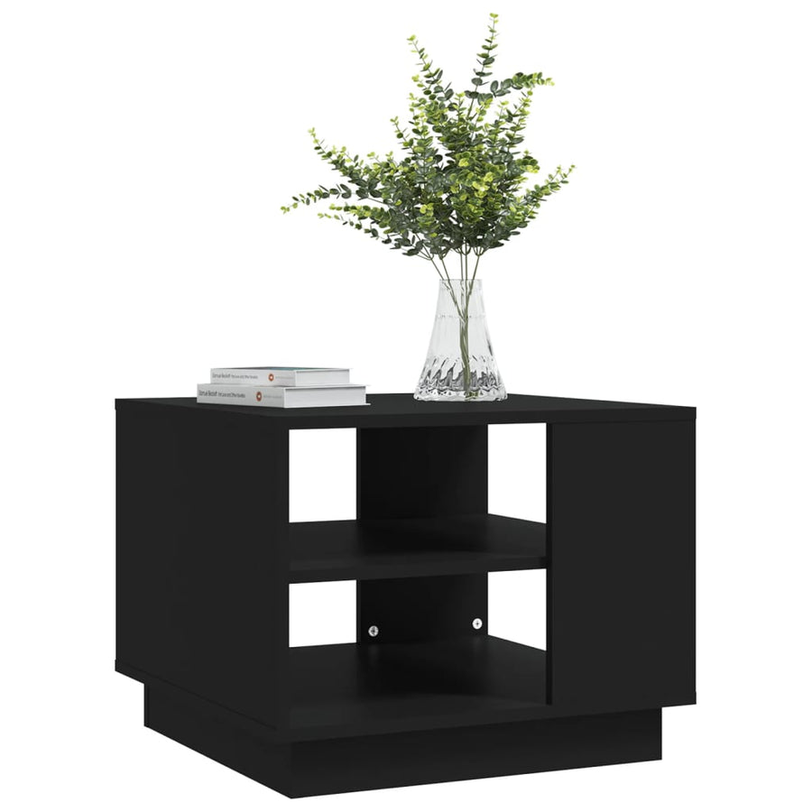 Salontafel 55X55X43 Cm Spaanplaat Zwart