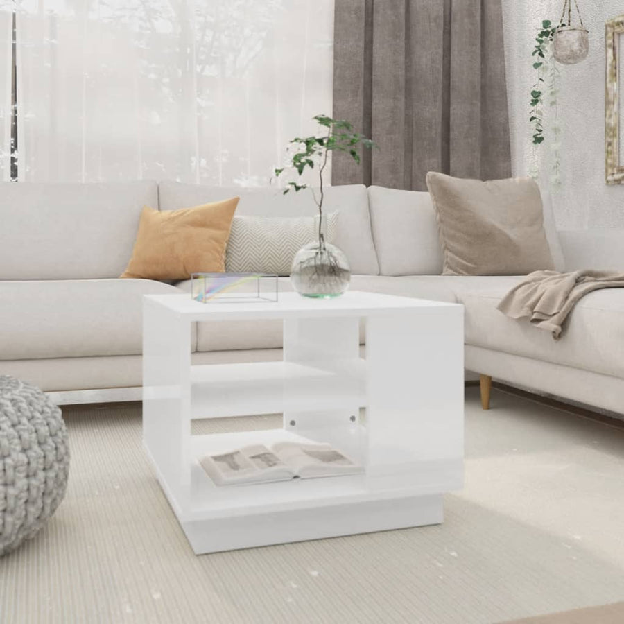 Salontafel 55X55X43 Cm Spaanplaat Zwart