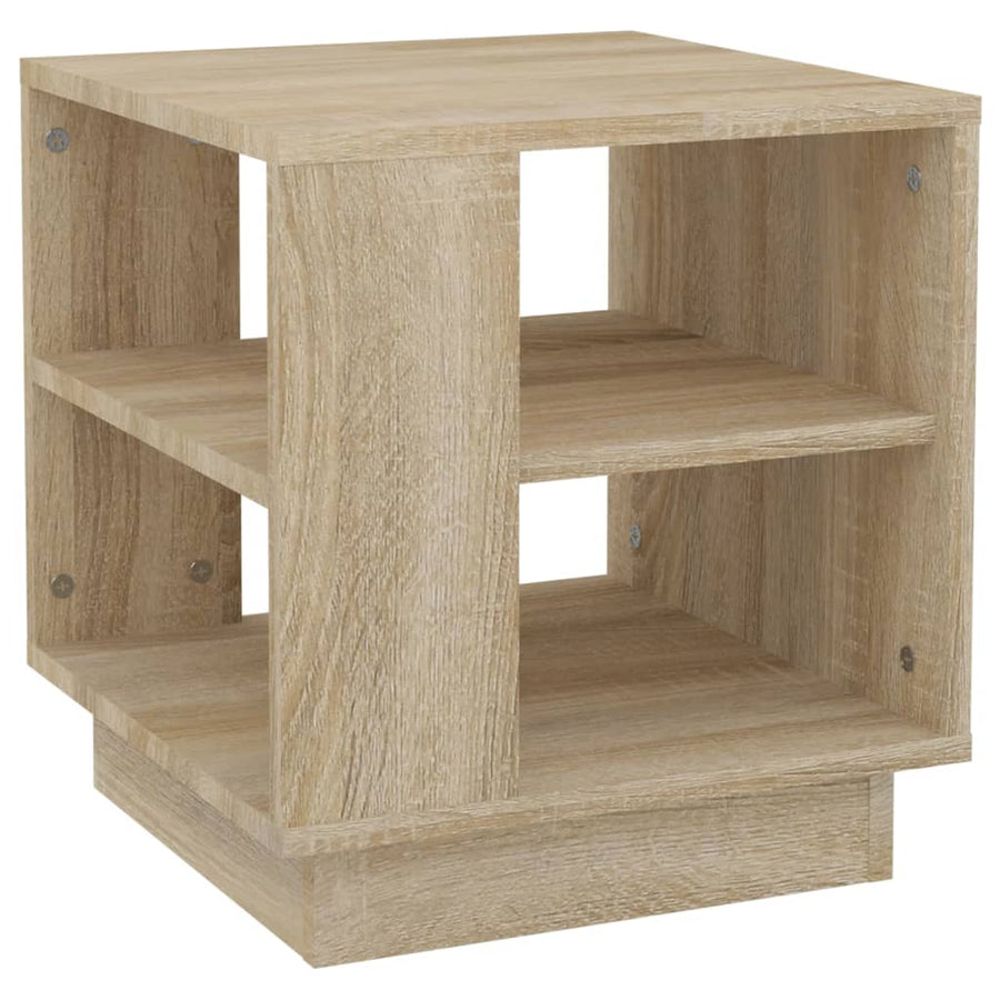 Salontafel 40x40x43 cm bewerkt hout sonoma eikenkleurig Sonoma eiken