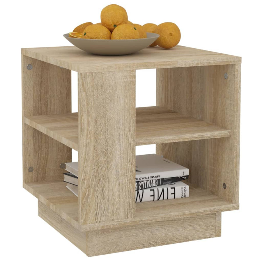 Salontafel 40x40x43 cm bewerkt hout sonoma eikenkleurig Sonoma eiken