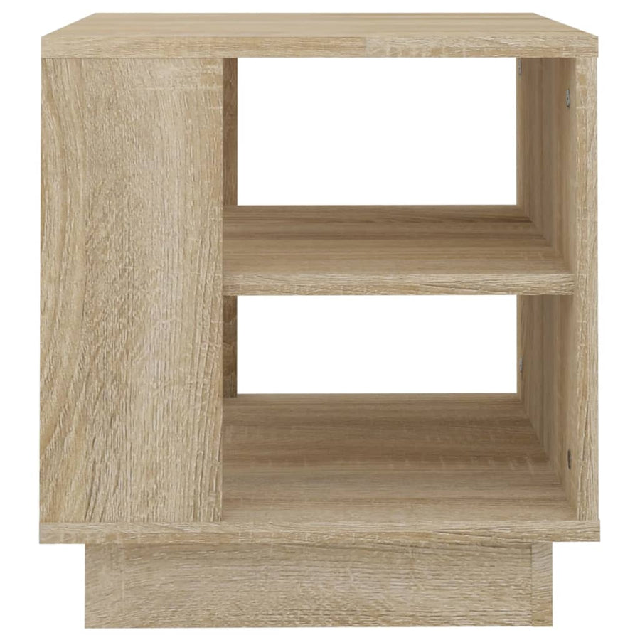 Salontafel 40x40x43 cm bewerkt hout sonoma eikenkleurig Sonoma eiken