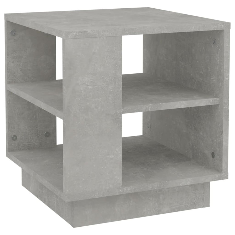 Salontafel 40X40X43 Cm Bewerkt Hout Betongrijs
