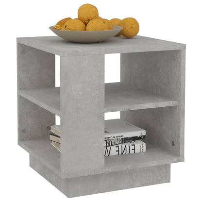 Salontafel 40X40X43 Cm Bewerkt Hout Betongrijs