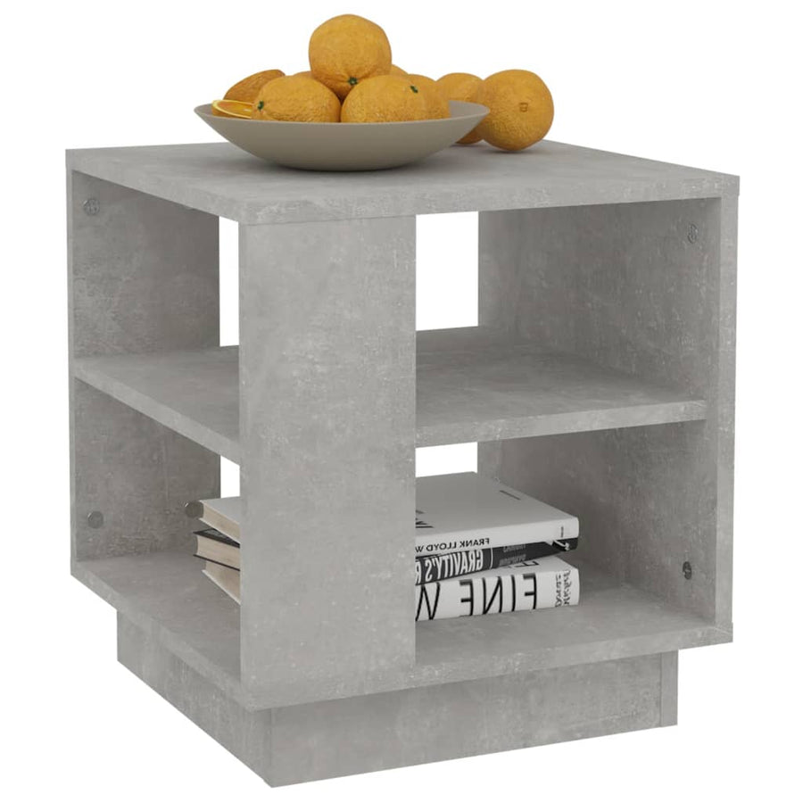 Salontafel 40X40X43 Cm Bewerkt Hout Betongrijs