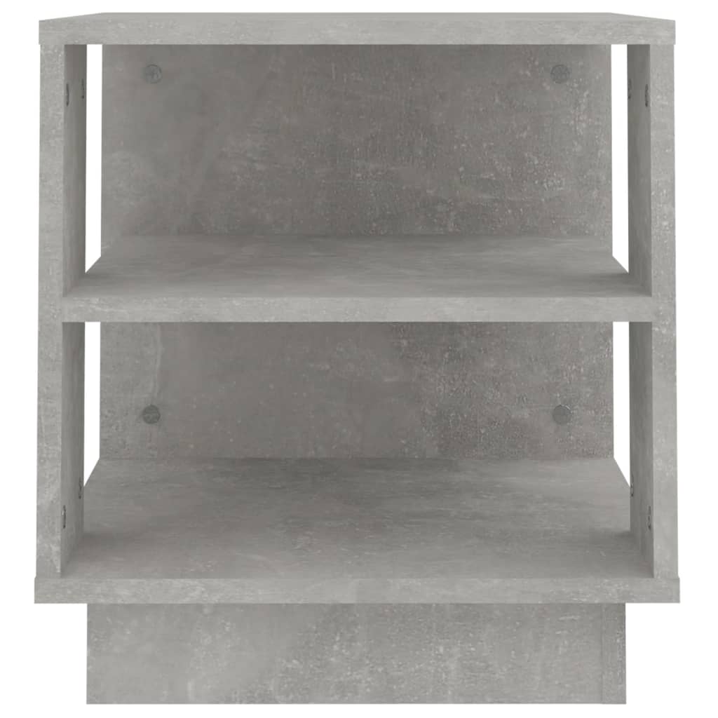 Salontafel 40X40X43 Cm Bewerkt Hout Betongrijs