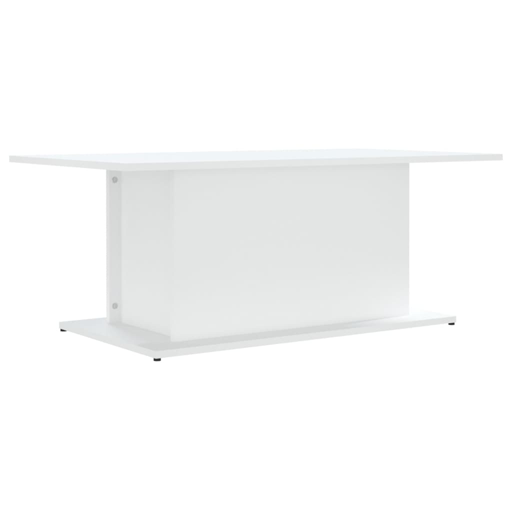 Salontafel 102x55,5x40 cm spaanplaat wit Wit