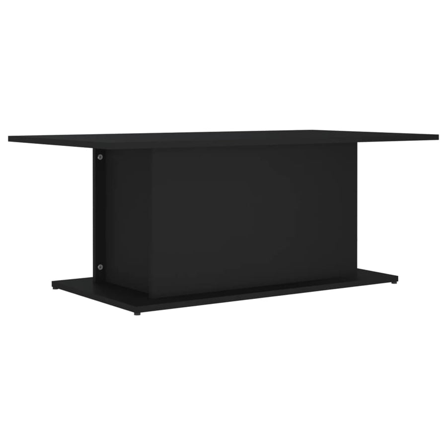 Salontafel 102x55,5x40 cm spaanplaat zwart Zwart