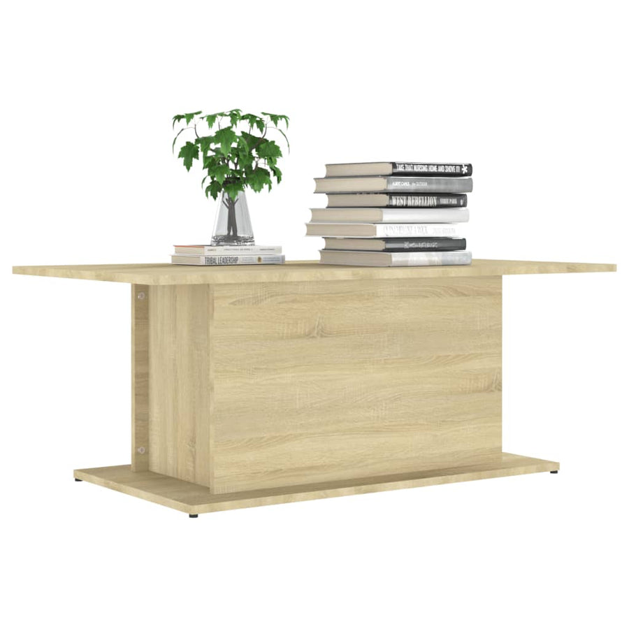 Salontafel 102x55,5x40 cm spaanplaat sonoma eikenkleurig Sonoma eiken