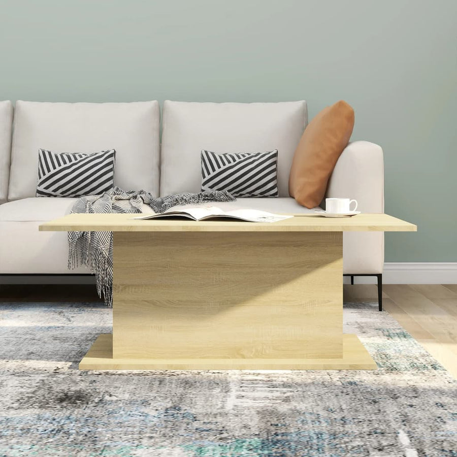 Salontafel 102x55,5x40 cm spaanplaat sonoma eikenkleurig Sonoma eiken