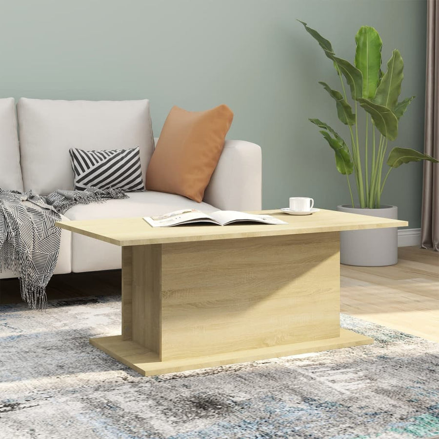 Salontafel 102x55,5x40 cm spaanplaat sonoma eikenkleurig Sonoma eiken